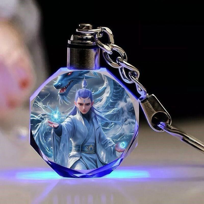 哪咤哪咤敖丙敖光西海龙王敖闰挂件水晶钥匙扣学生书包发光挂件饰