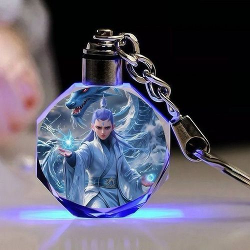 哪咤哪咤敖丙敖光西海龙王敖闰挂件水晶钥匙扣学生书包发光挂件饰