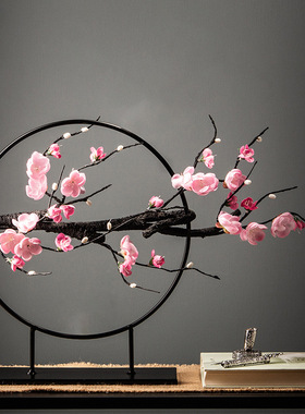 新中式假山摆件轻奢高档别墅客厅电视柜酒柜博古架高端大气工艺品