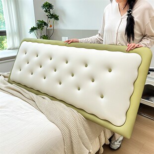 2025新款床头靠垫法式床头软包靠背垫曲奇饼干榻榻米悬浮床大靠枕