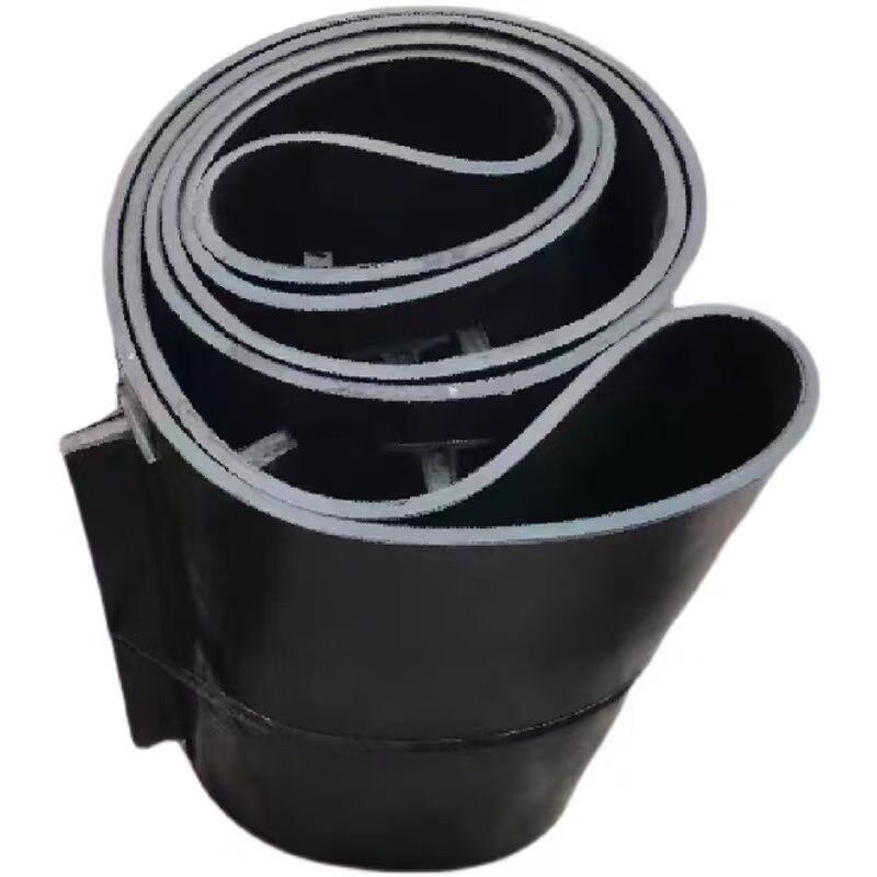 除铁器皮带隔板输送带强磁带除铁器悬挂式黑色耐磨环形传动带定制