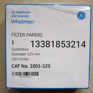 WHATMAN Grade NO.1号中速定性滤纸11um 125mm直径1001-125