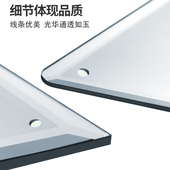 高清玻璃镜四角打孔挂墙化妆壁挂家用厕所酒店浴室大全身镜子方形