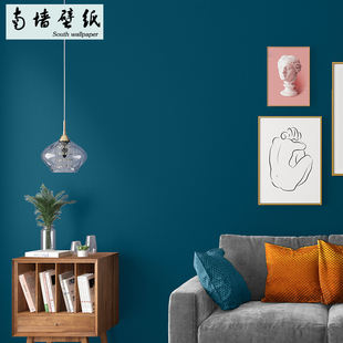 墙纸自粘橙色2022新款网红高级感卧室客厅背景墙壁纸家用防潮防水