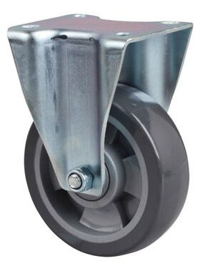 安赛瑞定向脚轮4英寸中型PU低噪音轮工业轮承重200KG滑轮16230