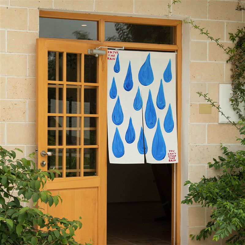 既然没法让它停 那就接受雨天吧 浴室门帘艺术隔断W窗帘卧室挂帘