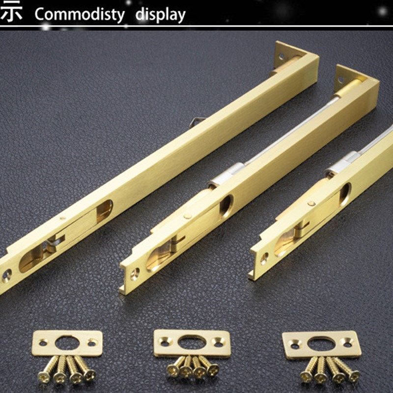 纯铜暗装插销天地插销防盗门双开门子母门隐藏暗插销锁扣防尘筒金,基础建材,暗插销,淘宝优惠券,粉丝福利购,淘宝优惠卷