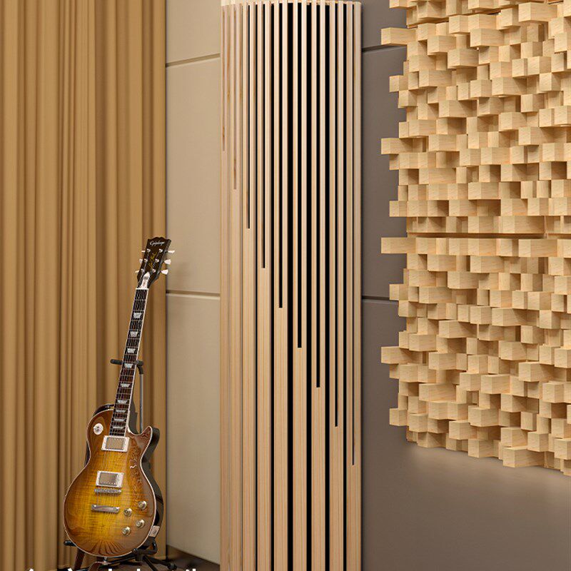 实木声学扩散板影音听音室墙角驻波低频陷阱录音棚鼓房琴房吸音板
