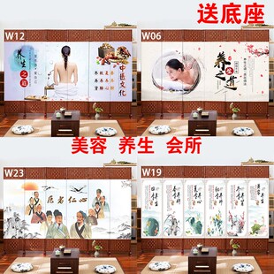 中式屏风隔断墙客厅折叠可移动简约现代卧室遮挡板办公室简易平风