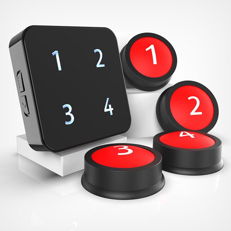 多防区无线呼g叫器餐饮办公室传唤铃棋牌茶楼远距离门铃老人呼叫