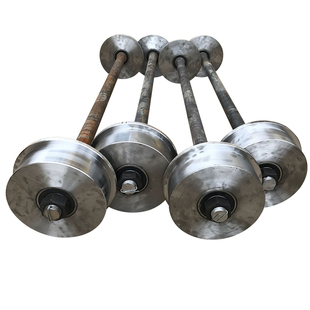 地铁 1435火车铁轨钢轨轮轨道单边轮 矿车轮 重型 滑 槽轮 轨道轮