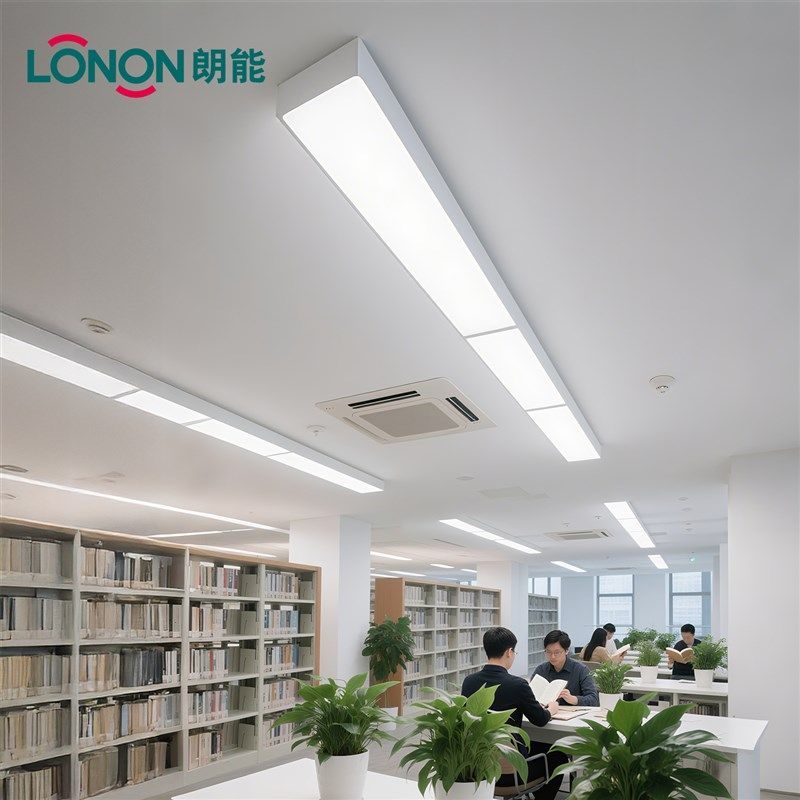 长条led办公灯白色吸顶灯办公室会议室展厅工作室培训室美发店