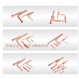 大金R410系列中央空调分歧管 规格 铜管焊接 73T 铜管分歧管