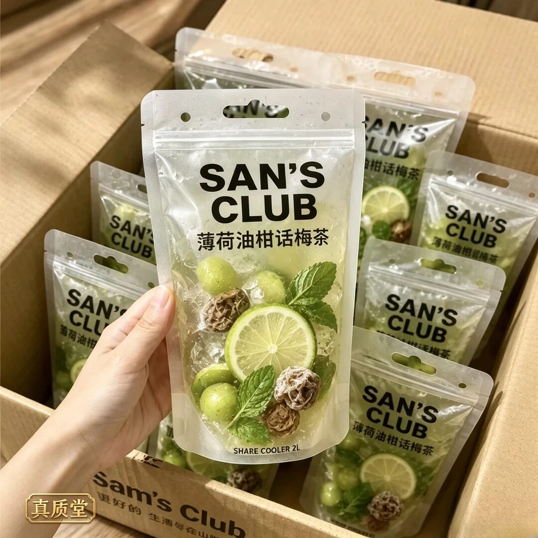 【同款配比】话梅油柑薄荷茶水果茶大冻干油柑餐清新冷泡茶
