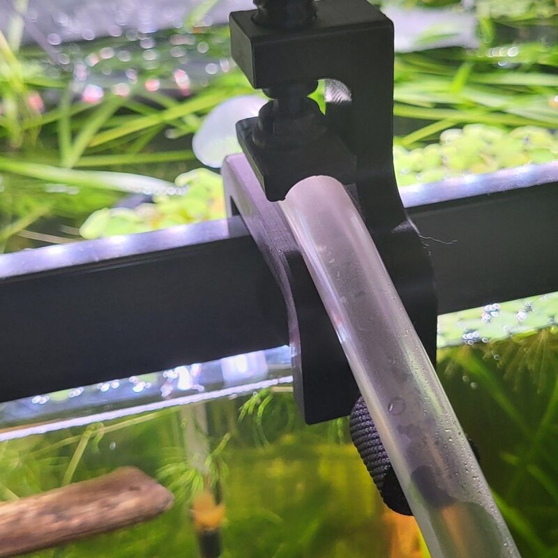 3D固定固定架鱼缸水管气管多功能水族箱支架夹管工具卡管器固定器