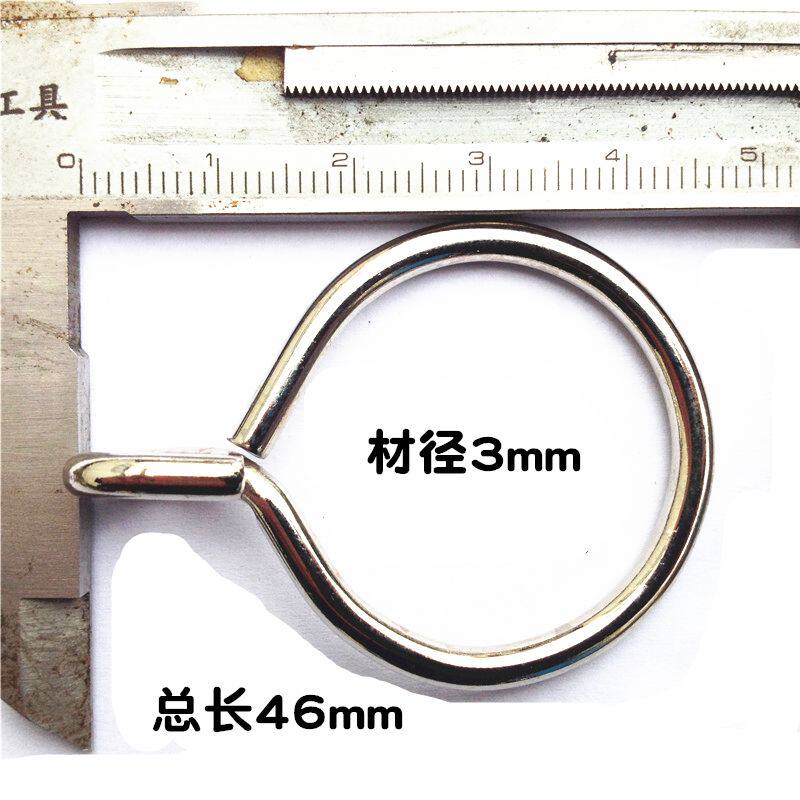 布帘挂钩窗帘杆挂环一体成型铁圈带钩窗帘扣圈环