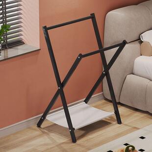 飘窗衣架落地窗台挂衣架可折叠卧室隔夜衣服收纳架挂裤架置物架