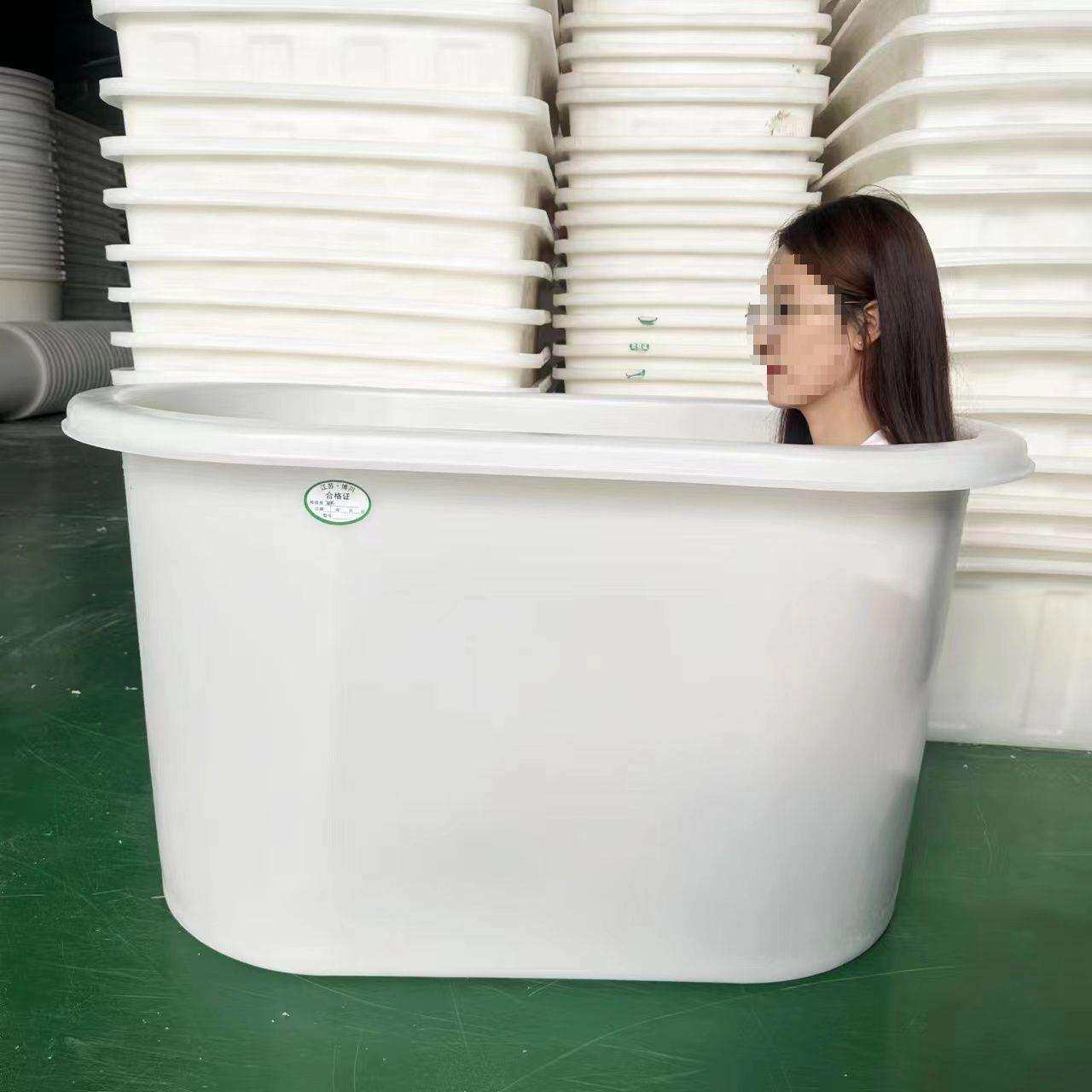 加厚牛筋塑料洗澡桶小户型沐浴桶大号家用洗澡浴缸浴盆成人长方形