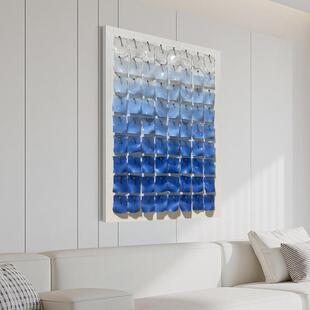 2025新款现代简约客厅装饰画轻奢立体玄关过道挂画高级感餐厅壁画