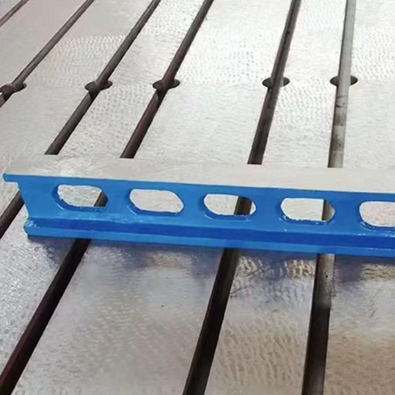 铸铁平尺检验测量工字型平行直尺机床维修刮研工具平尺55度燕尾尺