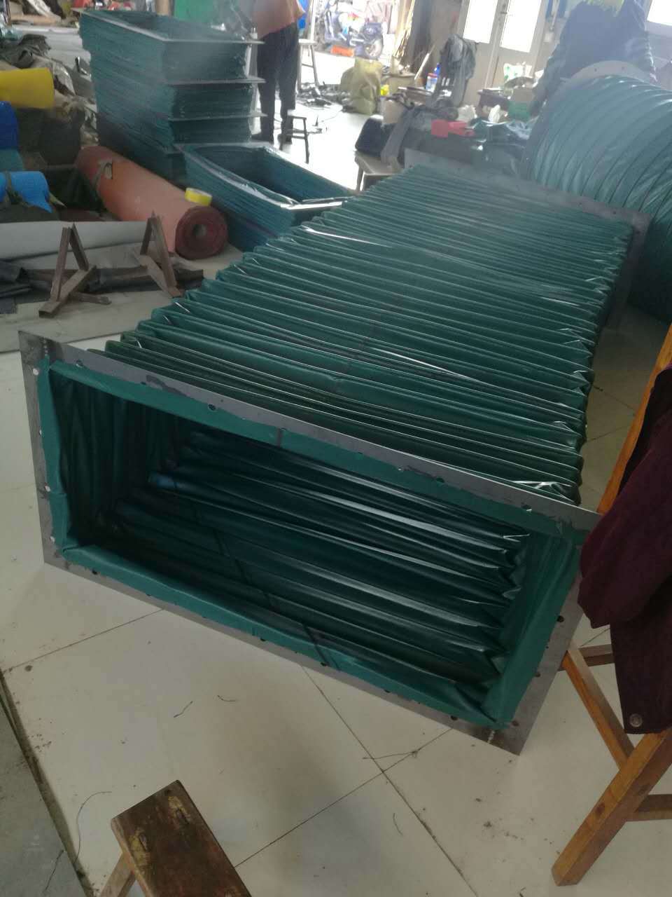 耐温除尘排风帆布软接头风管