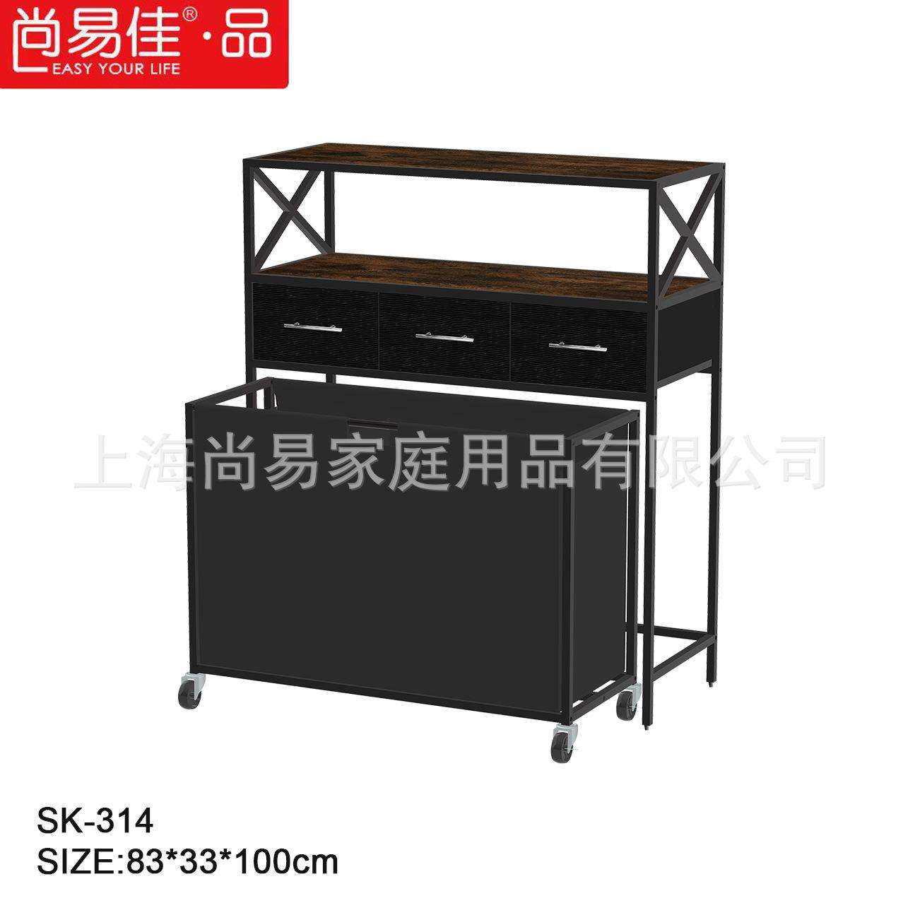 双层电视柜无纺布艺抽屉收纳柜置物架床头柜梳妆台织物铁架脏衣篮