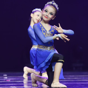 铃铛少女舞蹈服新疆维族古丽表演服儿童剧目铃铛舞新娃哈哈演出服