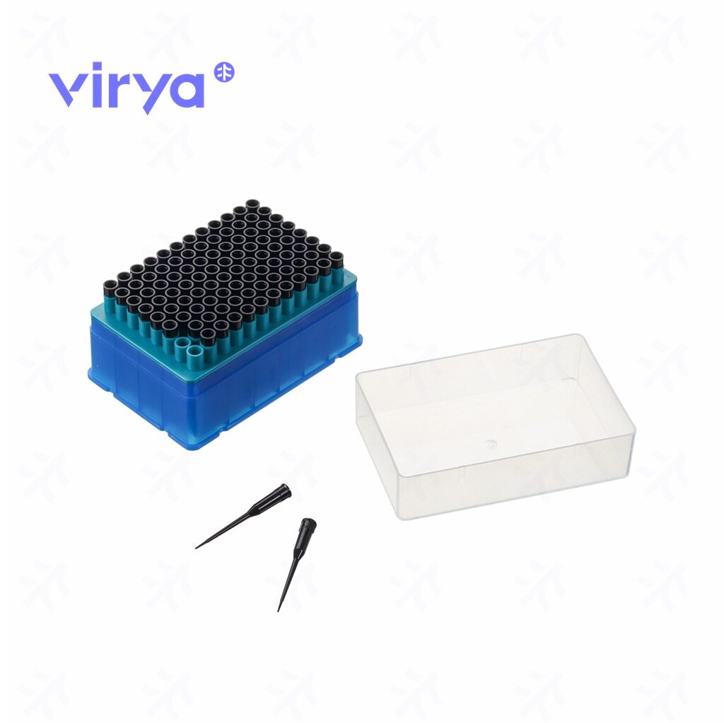 virya10μL黑色导电吸头 滤芯低吸附盒装灭菌 抗静电枪头3241088
