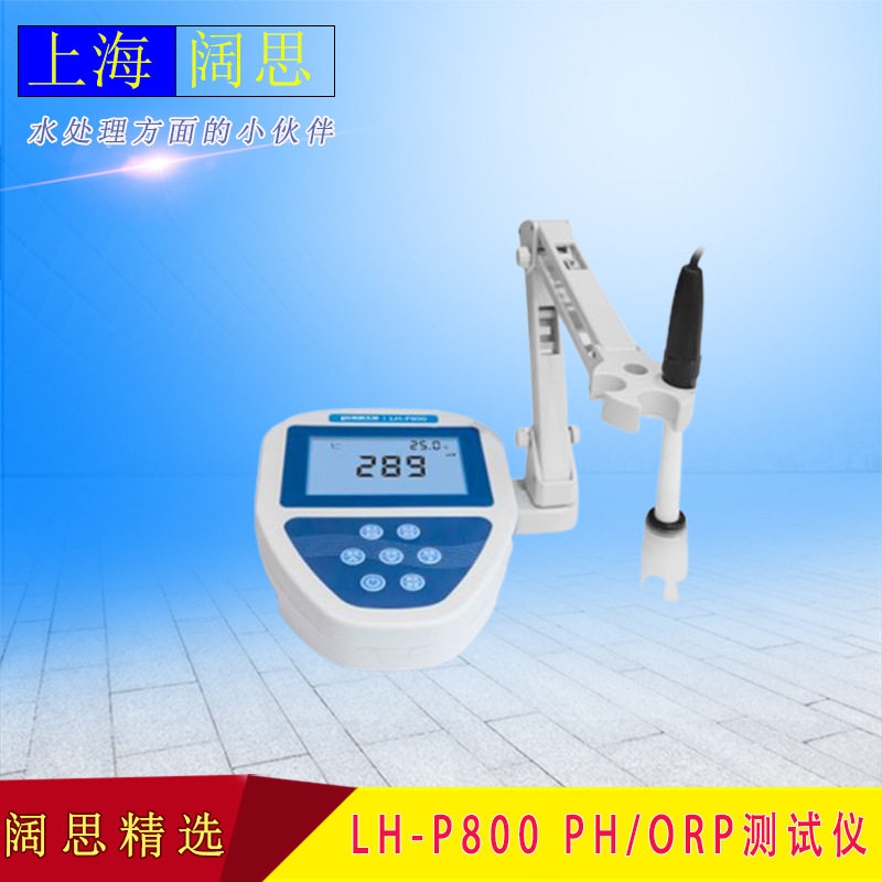陆恒生物泳池LH-P800水质分析仪PH/ORP测试仪台式PH计酸度计单表