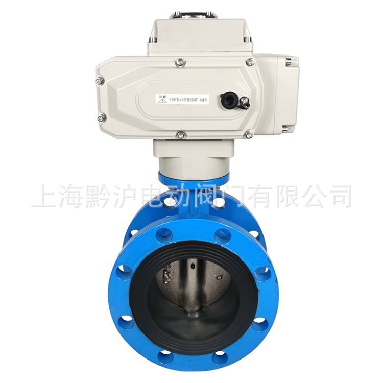 球墨铸铁QT450 D941X-10Q DN500软密封衬胶蝶阀 法兰式橡胶蝶阀