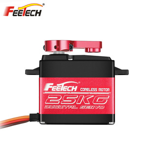 飞特FI7622M数码25KG空心杯180度金属中壳车模船模攀爬车数字舵机