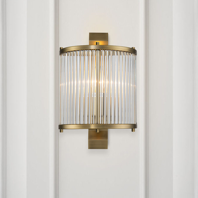 后现代轻奢玻璃壁灯室内厨房餐厅灯门廊过道浴室北欧简约全铜壁灯