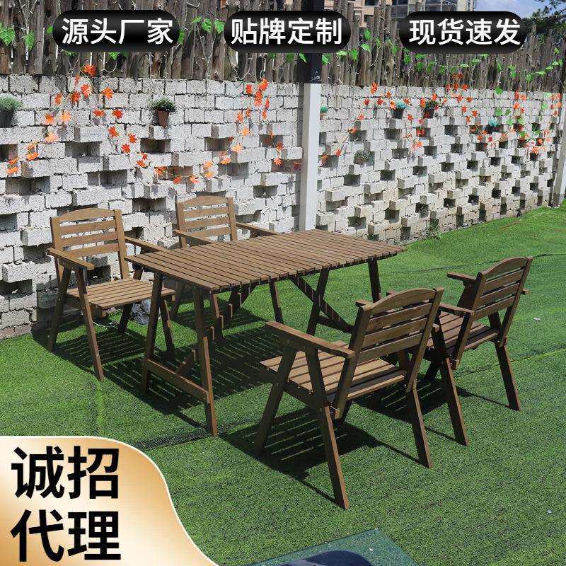 中式实木餐桌椅组合简易长方形桌家用现代简约小户型餐厅吃饭桌子