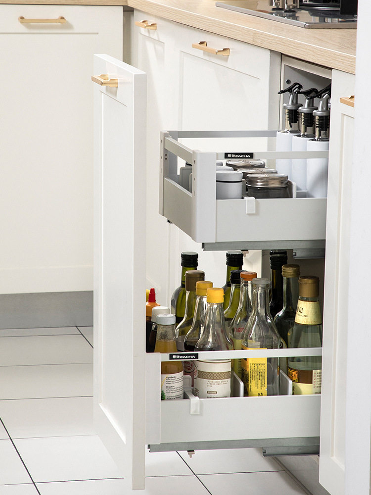 xyt304不锈钢厨房橱柜小尺寸抽屉式单双层调味置物架拉篮350深度,电子元器件市场,电线扎带/束线带,淘宝优惠券,粉丝福利购,淘宝优惠卷