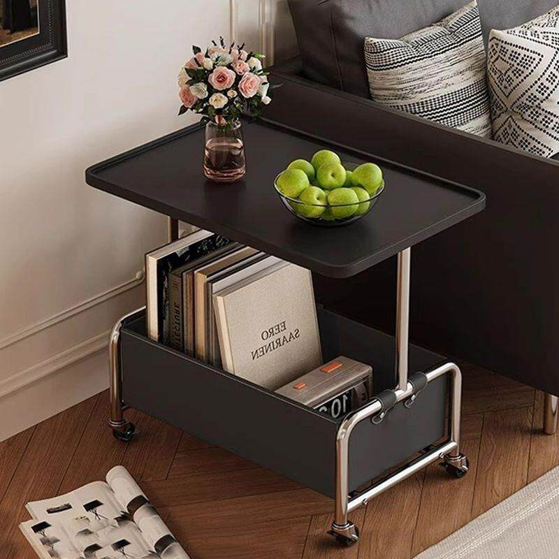 创意边几可移动茶几现代简约沙发边柜客厅小推车置物架带轮小桌子