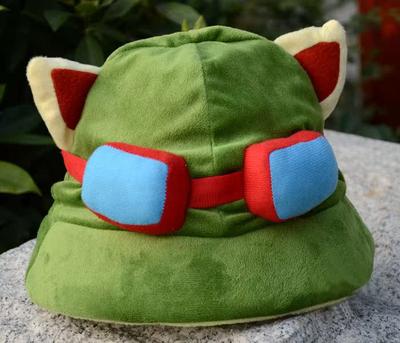 Game LOL Swift Scout Teemo Cosplay Hat 英雄联盟提莫帽子