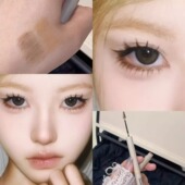 拿捏韩系浅眉 双头眉笔染眉膏持久防水不脱色自然白金棕色野生眉