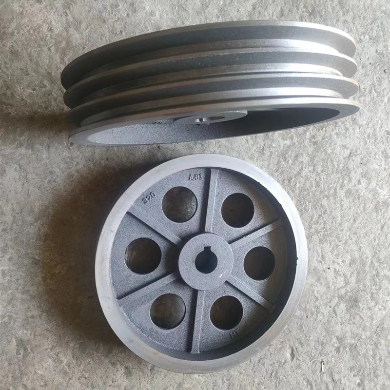 中标加厚B型三槽皮带轮工具皮带盘外径220到Q400的皮带轮铸铁
