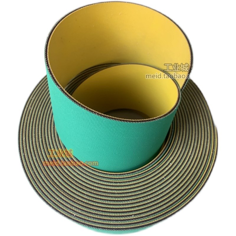 电镀龙门吊带黄绿片基带平面皮带传动带吊Q装拉升皮带尼龙带