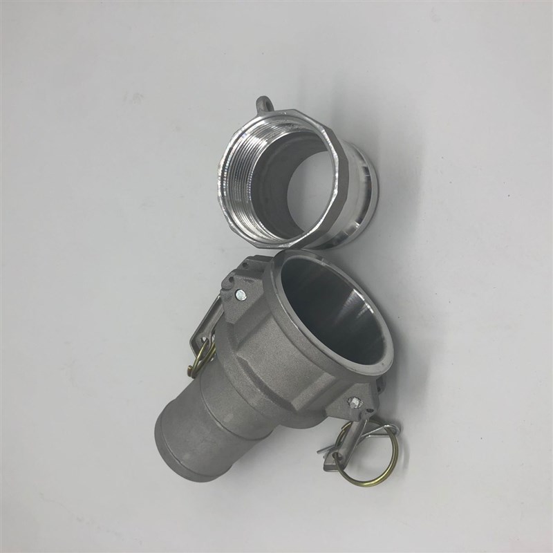 铝合金快速接头C+A阴阳端公母z头油罐车卸油口变径接头软管扳把式