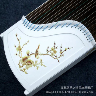 款 考级古筝 白色钢琴烤漆系列月季 扬州古筝 演奏古筝厂家