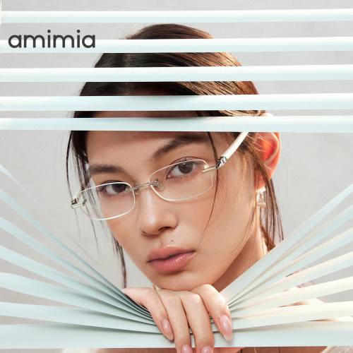 amimia·Clear&Aura26新款防蓝光无框眼镜女眼镜框近视度数可配