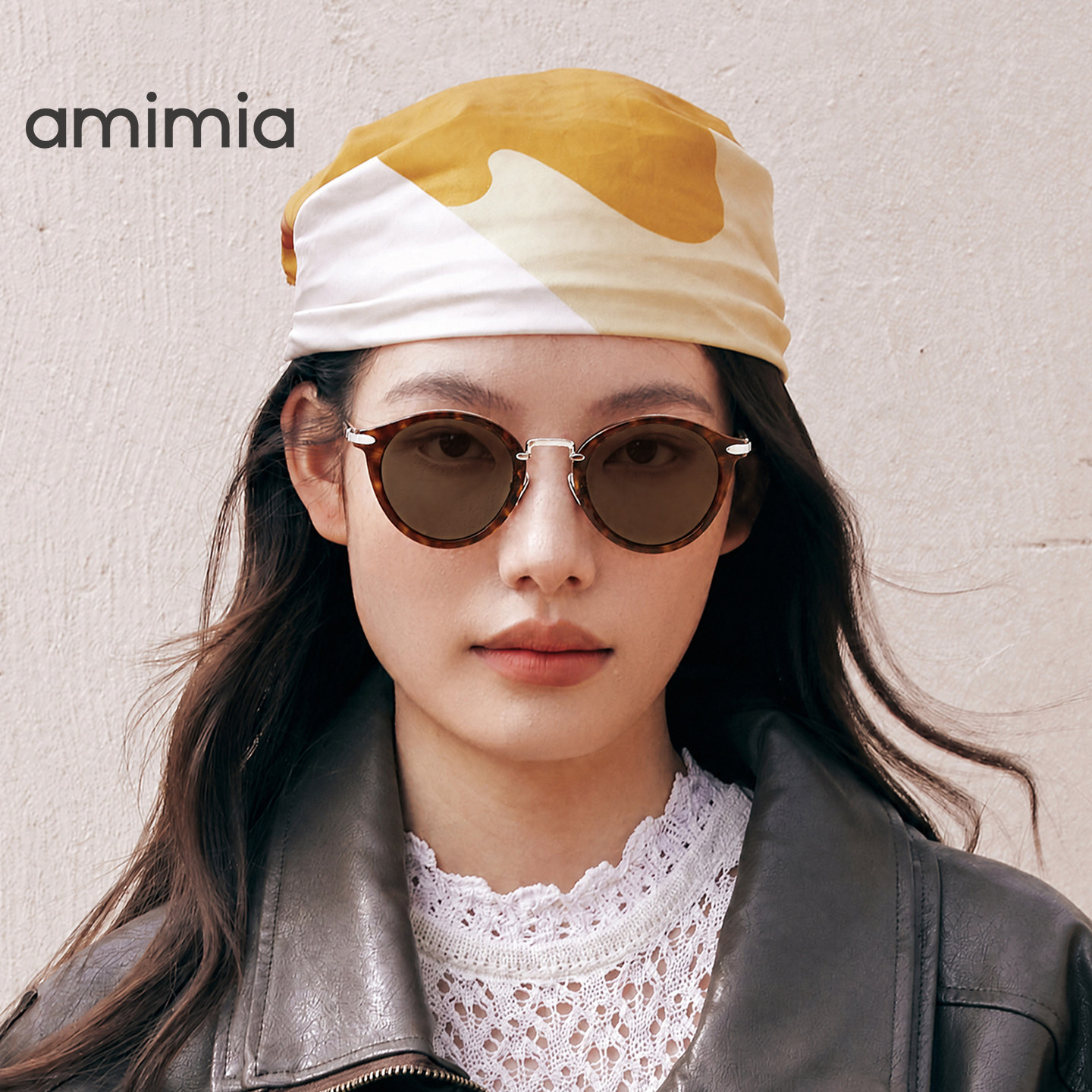 amimia&middot;VINTAGE复古老钱圆框墨镜女高级感显脸小防紫外线太阳镜