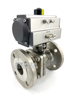 气动不锈钢法兰球阀Q641F-16P AT/GT快速切断球阀耐腐蚀DN15DN200