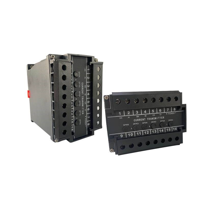高精度穿孔交流电流变送器4-20mA输出电量互感器霍尔传感器0-50A