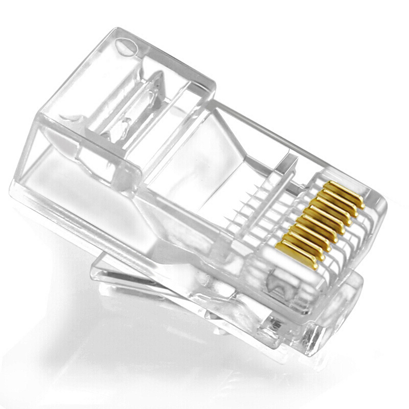 海雀  网络水晶头 网线水晶头 RJ45水晶头 超五类 30U镀金