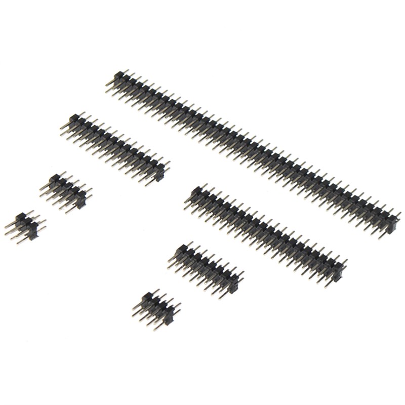 2.0MM间距 单排双排排针排母 立式贴片排针排母2P/4/6/7/8/10/40P
