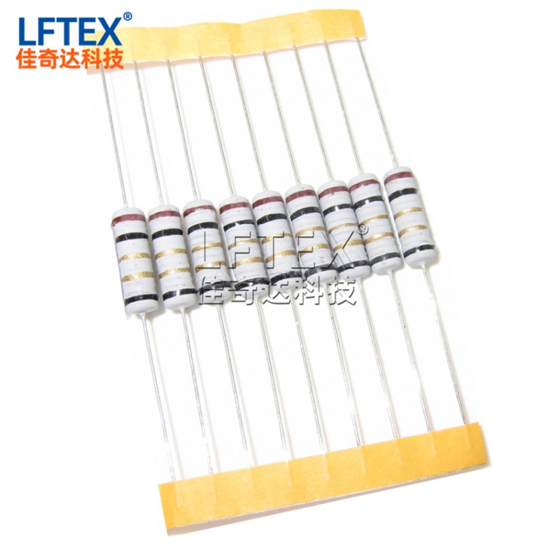 线绕保险电阻1W 2W 0.33R/0.47R/0.5R/0.56R 欧 5% 绕线电阻KNP