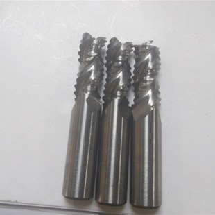 二手进口55度钨钢粗皮铣刀铝u合金粗加工波浪玉米铣刀 10/12mm3刃
