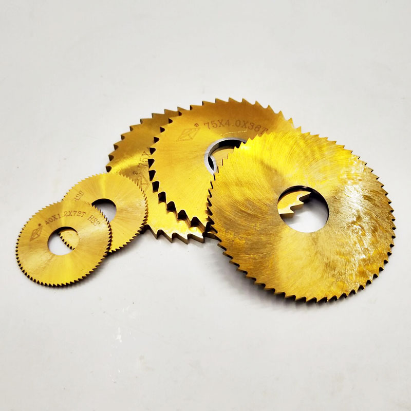 镀钛含钴锯片铣刀/切口铣刀/不锈钢锯片铣刀60*K0.5 63 75*7mm
